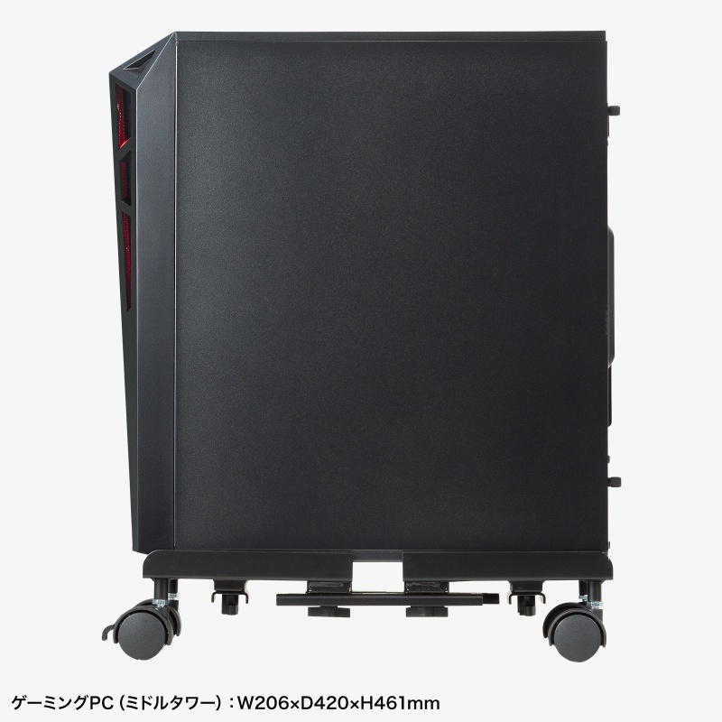 CPU�X�^���h �f�X�N�g�b�v�p �ω׏d50kg �X�`�[���� �Q�[�~���OPC �p�\�R�����b�N �p�\�R���X�^���h �L���X�^�[�t�� �ق���΍� ���E���s�����i�K����