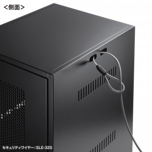 機器収納ボックス 幅30×奥行35×高さ60cm CP-KBOX7BKの通販ならサンワ