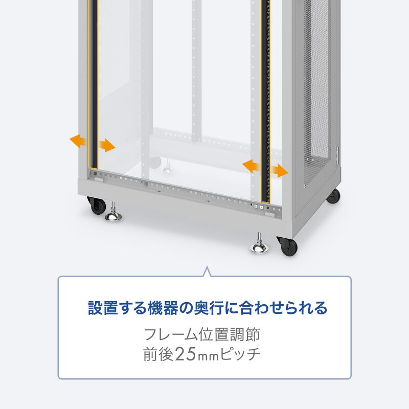 サーバーラック 19インチ 中型 18U 奥行100cm メッシュパネル サーバーラック 19インチ 中型 18U 奥行100cm メッシュパネル