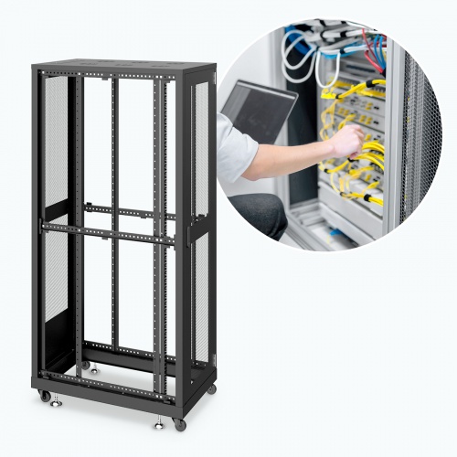 nsykさん専用 サーバーラック 19インチ 中型 24U 奥行90cm メッシュパネル