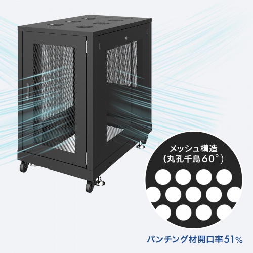 メープルさん専用 サーバーラック 19インチ 大型 36U 奥行100cm メッシュパネル