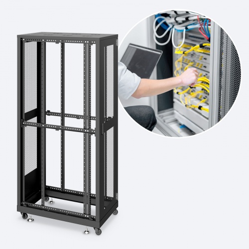 ひでさま専用 サーバーラック 19インチ 大型 36U 奥行100cm メッシュパネル