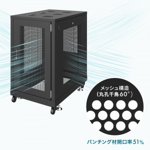 サーバーラック 19インチ 大型 36U 奥行90cm メッシュパネル