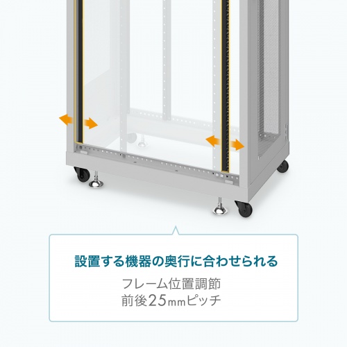 サーバーラック 19インチ 大型 42U 奥行90cm メッシュパネル