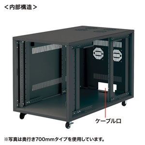 サーバーラック 19インチ 小型 12U ネットワーク機器収納ラック ルーター/NAS/ハブ/UPS 奥行100cm 横幅スリム CP-SVNC6 | サンワダイレクト