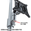 モニターアーム(水平多関節・クランプ式・ネジ固定・上下2面・H720mm・24インチまで・耐荷重8kg)