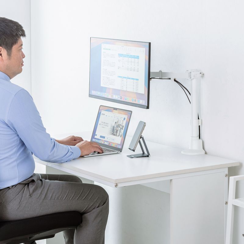 ���j�^�[�A�[�� �f�B�X�v���C�A�[�� ���^�N�����v  �ω׏d9kg 3�֐߃A�[�� 32�C���`�܂őΉ� �z���C�g