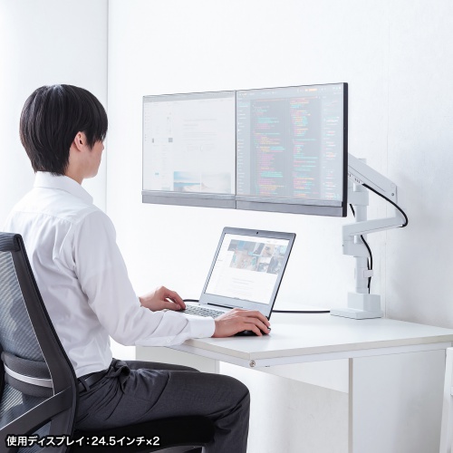 ���j�^�[�A�[�� �f�B�X�v���C�A�[�� 2��ʏ㉺���E �f���A�����j�^�[ �K�X�X�v�����O ���^�N�����v �ω׏d�e1����9kg 32�C���`�܂őΉ� �z���C�g