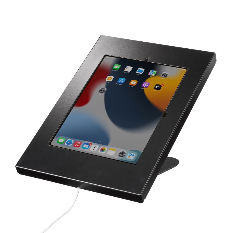 iPad用スチール製スタンド付きケース（ブラック） CR-LASTIP34BK