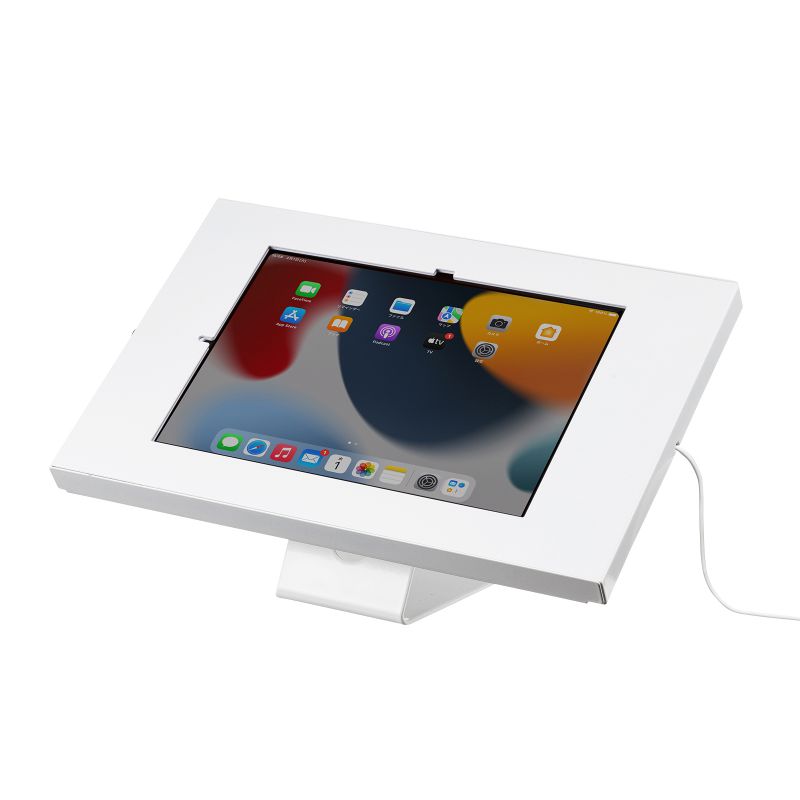 サンワサプライ iPad・タブレット用キャスター付スタンド(13インチ対応) CR-LASTTAB34W - 1