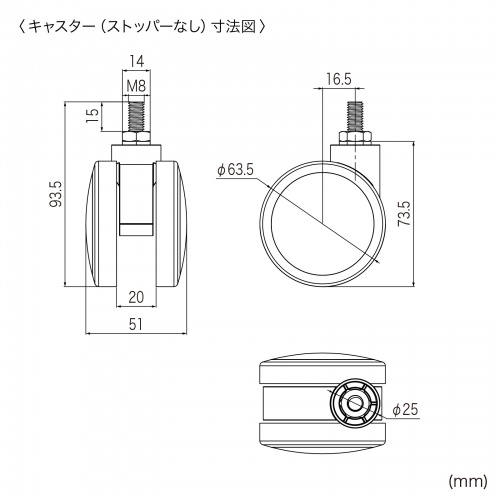 �e���r�X�^���h �L���X�^�[�t 55�C���`�Ή� �I�t �u���b�N