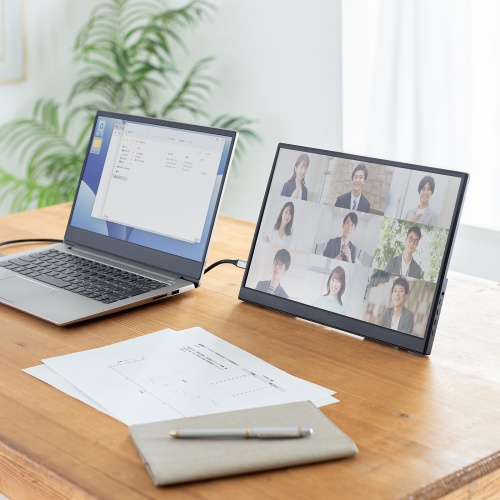 ���o�C�����j�^�[ 14�C���` �X�^���h�Ή� USB Type-C�ڑ� HDMI 1920�~1200 WUXGA ���o�C���f�B�X�v���C