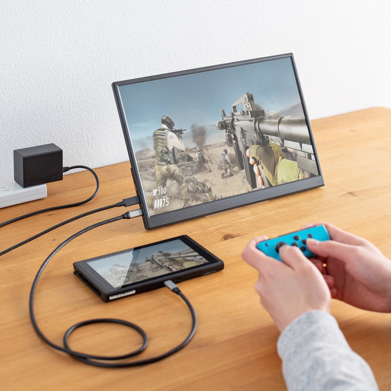 ���o�C�����j�^�[ 14�C���` �X�^���h�Ή� USB Type-C�ڑ� HDMI 1920�~1200 WUXGA ���o�C���f�B�X�v���C