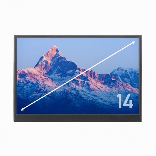 ���o�C�����j�^�[ 14�C���` �X�^���h�Ή� USB Type-C�ڑ� HDMI 1920�~1200 WUXGA ���o�C���f�B�X�v���C