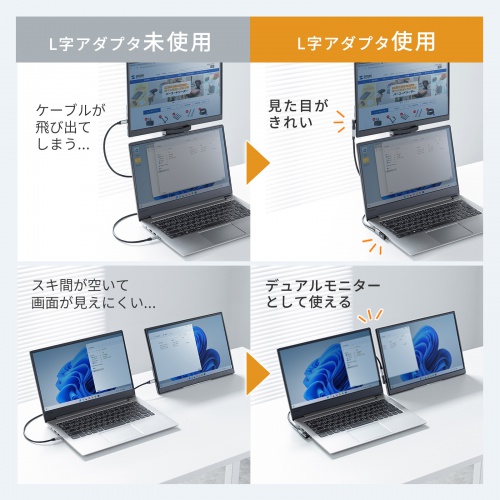 ���o�C�����j�^�[ 14�C���` �X�^���h�Ή� USB Type-C�ڑ� HDMI 1920�~1200 WUXGA ���o�C���f�B�X�v���C