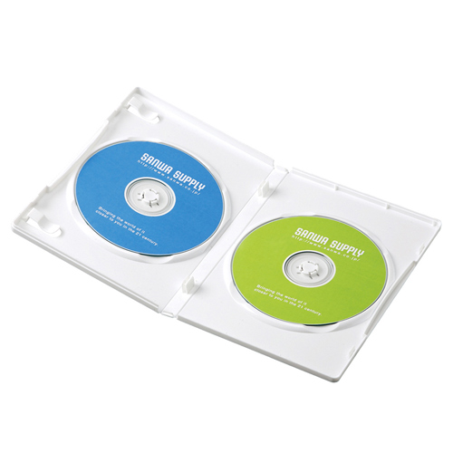 DVDトールケース（2枚収納・ホワイト・10枚セット） DVD-N2-10WH