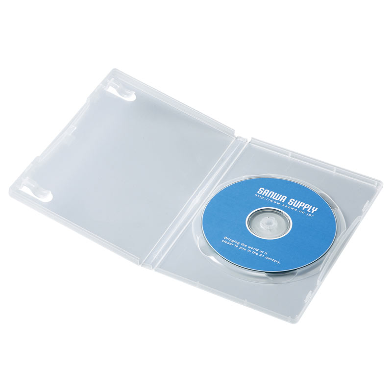 DVDトールケース（1枚収納・10枚セット・クリア） DVD-TN1-10CLN
