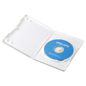 DVDトールケース（1枚収納・10枚セット・ホワイト）