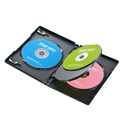 Dvd収納ケース 4枚収納 ブラック 10枚パック Dvd Tn4 10bkの販売商品 通販ならサンワダイレクト