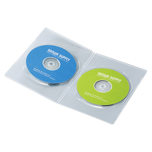 薄型 DVD トールケース 2枚収納 DVD-TU2-10Cの販売商品 |通販なら