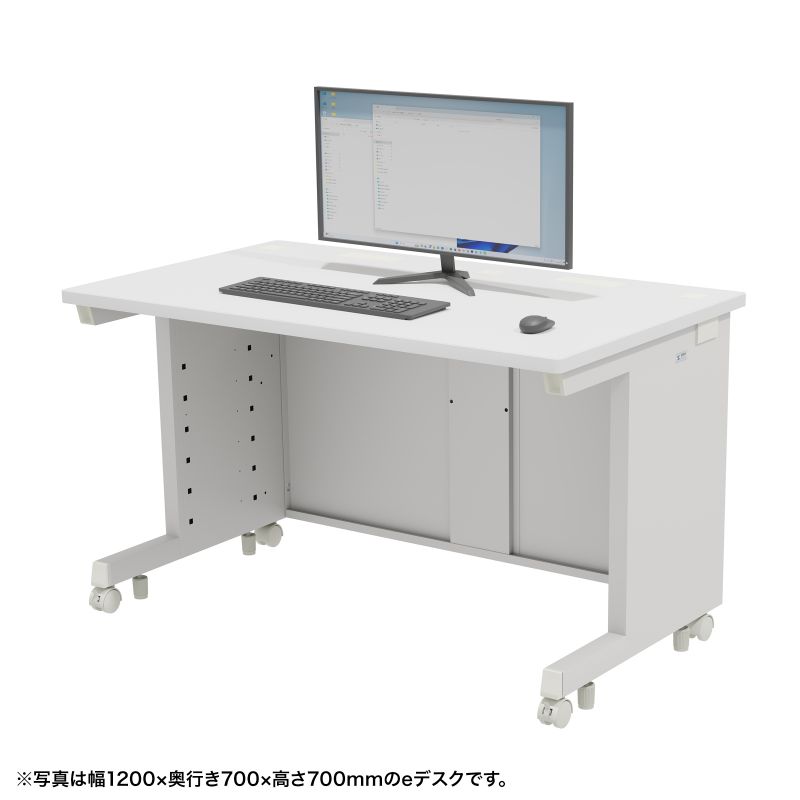 ブラックキャスター付事務机ED-SK10070w72 Bセミーオーダーデスク ブラックキャスター付事務机ED-SK10070w72 Bセミーオーダーデスク