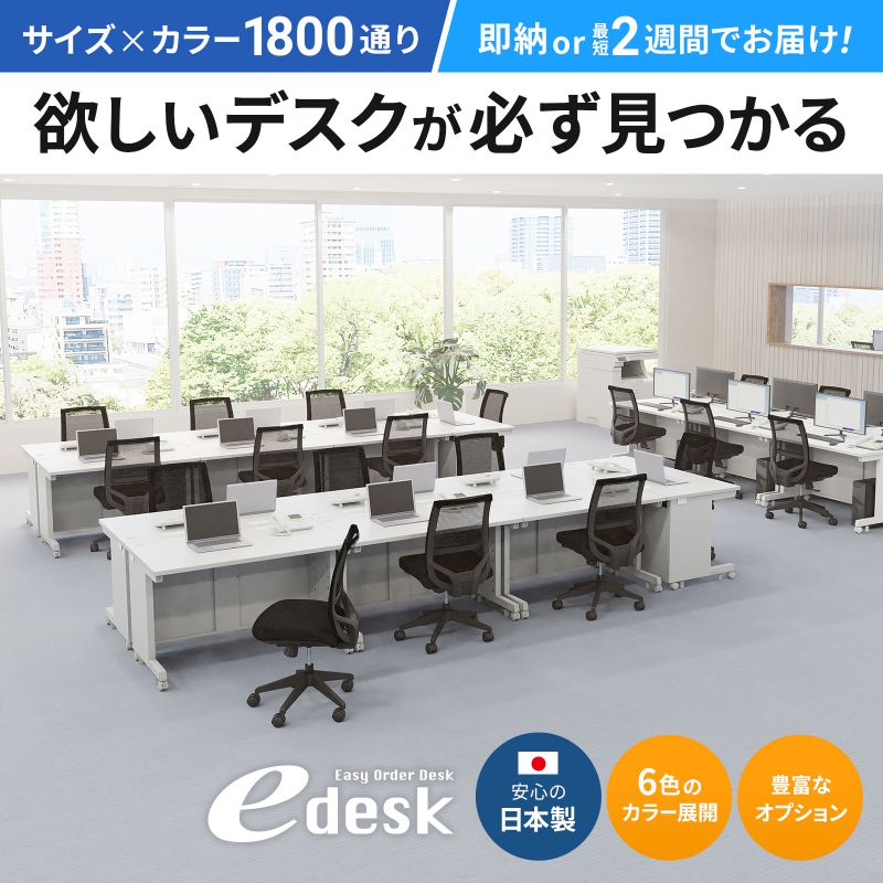 e�f�X�N ������ ���� �Z�~�I�[�_�[�f�X�N ���� �����ؖځ{�u���b�N ��100cm ���s75cm ����72cm�y�󒍐��Y�i�z