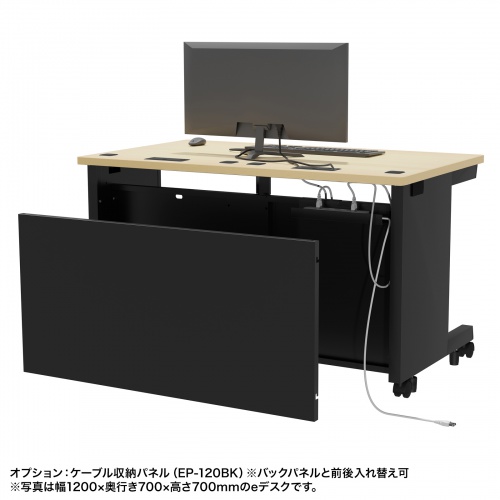 e�f�X�N ������ ���� �Z�~�I�[�_�[�f�X�N ���� �����ؖځ{�u���b�N ��105cm ���s50cm ����70cm�y�󒍐��Y�i�z