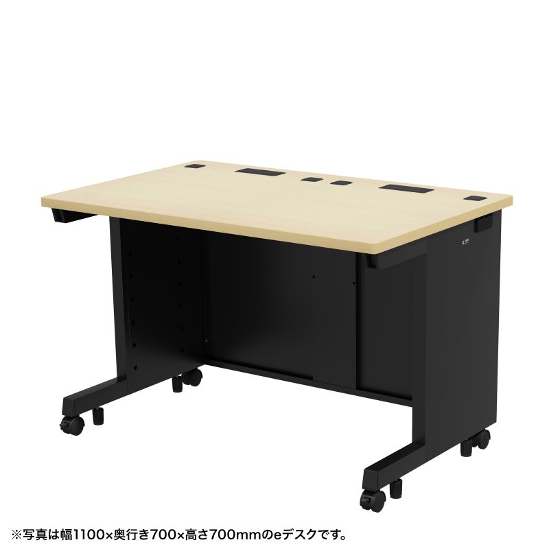 e�f�X�N ������ ���� �Z�~�I�[�_�[�f�X�N ���� �����ؖځ{�u���b�N ��110cm ���s65cm ����70cm�y�󒍐��Y�i�z