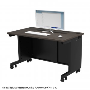 eデスク セミーオーダーデスク 特注 オフィスデスク パソコンデスク ホワイト 幅155cm 奥行80cm 高さ72cmED-SK15580W72