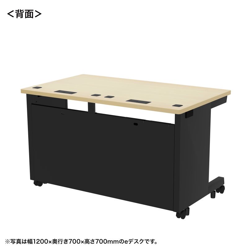 e�f�X�N ������ ���� �Z�~�I�[�_�[�f�X�N ���� �����ؖځ{�u���b�N ��125cm ���s75cm ����72cm�y�󒍐��Y�i�z