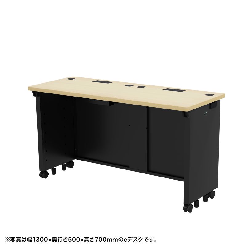 e�f�X�N ������ ���� �Z�~�I�[�_�[�f�X�N ���� �����ؖځ{�u���b�N ��135cm ���s50cm ����70cm�y�󒍐��Y�i�z