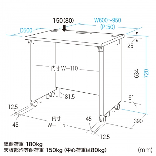 efXN Z~[I[_[fXN  ItBXfXN p\RfXN ubN 70cm s50cm 72cmy󒍐Yiz ED-SK7050BK72