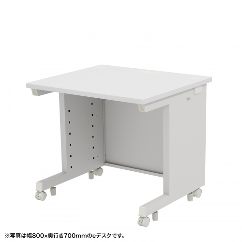 ホワイト オフィスデスク シンプル オフィスデスク スチールデスク 幅800 奥行700 高さ720mm 平机