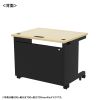 e�f�X�N ������ ���� �Z�~�I�[�_�[�f�X�N ���� �����ؖځ{�u���b�N ��90cm ���s60cm ����72cm�y�󒍐��Y�i�z