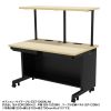 e�f�X�N ������ ���� �Z�~�I�[�_�[�f�X�N ���� �����ؖځ{�u���b�N ��90cm ���s60cm ����72cm�y�󒍐��Y�i�z