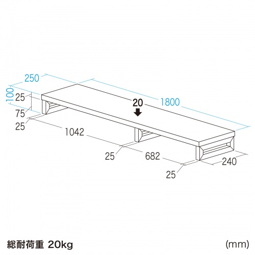 e���j�^�� ���j�^�[�� ����� �Z�~�I�[�_�[ ���� �p�r ���V�� ��180cm ���s25cm ����10cm�y�󒍐��Y�i�z