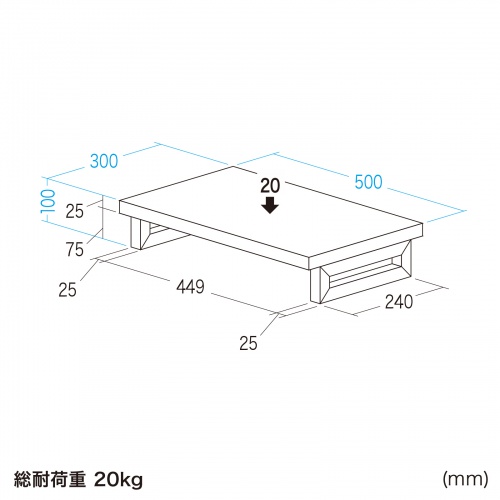 e���j�^�� ���j�^�[�� ����� �Z�~�I�[�_�[ ���� �p�r �����ؖړV�� ��50cm ���s30cm ����10cm�y�󒍐��Y�i�z