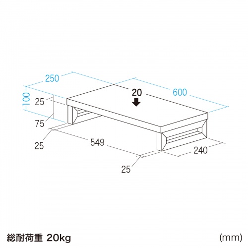 e���j�^�� ���j�^�[�� ����� �Z�~�I�[�_�[ ���� �p�r �Z���ؖړV�� ��60cm ���s25cm ����10cm�y�󒍐��Y�i�z