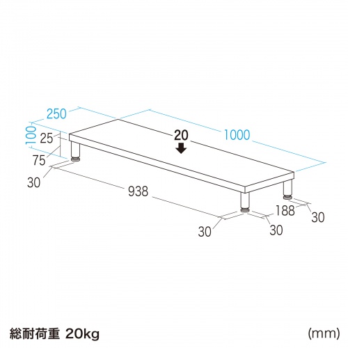 e���j�^�� ���j�^�[�� ����� �Z�~�I�[�_�[ ���� �ۋr ���V�� ��100cm ���s25cm ����10cm�y�󒍐��Y�i�z