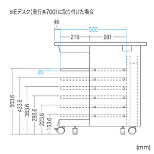 中棚 W1290×D500mm EN-1405Nの販売商品 |通販ならサンワダイレクト