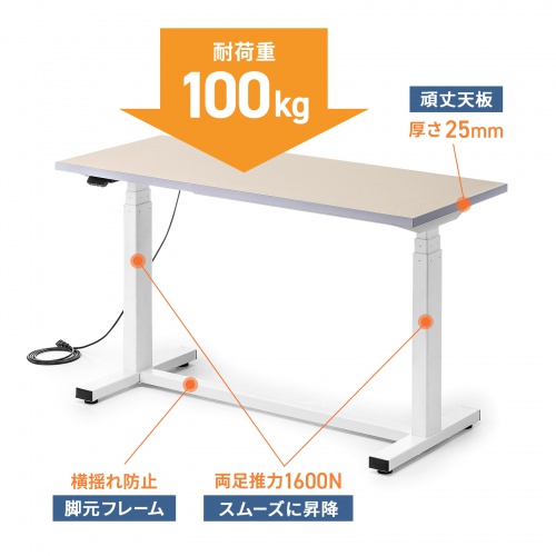 �d�����~��Ƒ� �d�����~�f�X�N �X�^���f�B���O�f�X�N ��Ƒ� ���r�V�[�g �ω׏d 100kg ��120cm ���s50cm