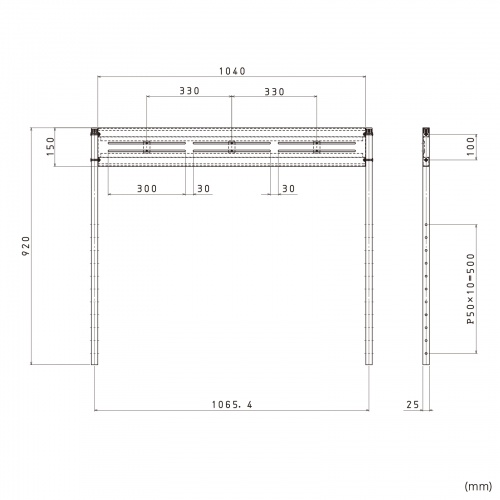 e�f�X�N�p�n���M���O�o�[ W1200�p 1�i �z���C�g ED-SK�V���[�Y�Ή�