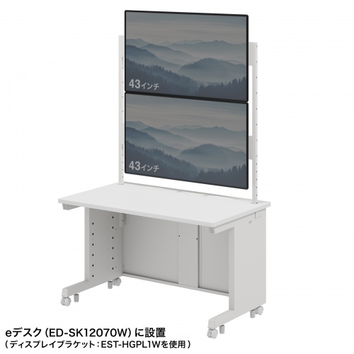e�f�X�N�p�n���M���O�o�[ W1200�p 2�i �z���C�g ED-SK�V���[�Y�Ή�