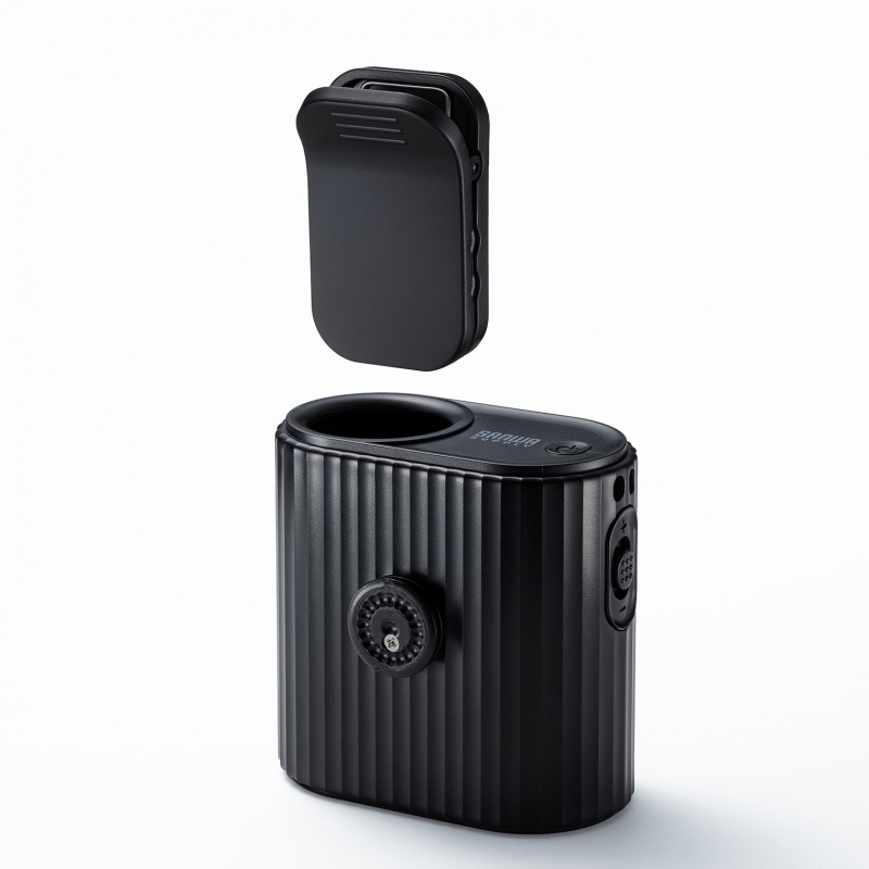 2WAY�x���g�t�@�� USB��@ �E�G�X�g�t�@�� ���ő̓d�r �������t�@�� ������ 100�i�K���� ������/�񂩂� �ȈՋ󒲍�ƕ� ���^ ���S LED�c�ʕ\�� USB-C�[�d �u���b�N