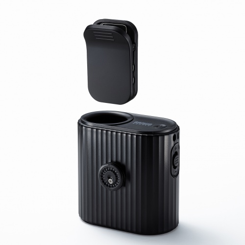 2WAY�x���g�t�@�� USB��@ �E�G�X�g�t�@�� ���ő̓d�r �������t�@�� ������ 100�i�K���� ������/�񂩂� �ȈՋ󒲍�ƕ� ���^ ���S LED�c�ʕ\�� USB-C�[�d �u���b�N