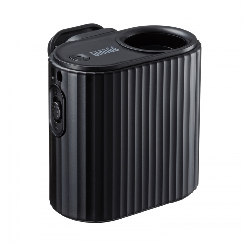 2WAY�x���g�t�@�� USB��@ �E�G�X�g�t�@�� ���ő̓d�r �������t�@�� ������ 100�i�K���� ������/�񂩂� �ȈՋ󒲍�ƕ� ���^ ���S LED�c�ʕ\�� USB-C�[�d �u���b�N