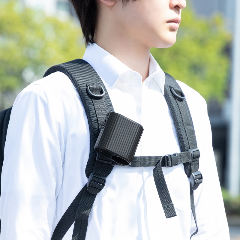 2WAY�x���g�t�@�� USB��@ �E�G�X�g�t�@�� ���ő̓d�r �������t�@�� ������ 100�i�K���� ������/�񂩂� �ȈՋ󒲍�ƕ� ���^ ���S LED�c�ʕ\�� USB-C�[�d �u���b�N