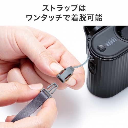 2WAY�x���g�t�@�� USB��@ �E�G�X�g�t�@�� ���ő̓d�r �������t�@�� ������ 100�i�K���� ������/�񂩂� �ȈՋ󒲍�ƕ� ���^ ���S LED�c�ʕ\�� USB-C�[�d �u���b�N