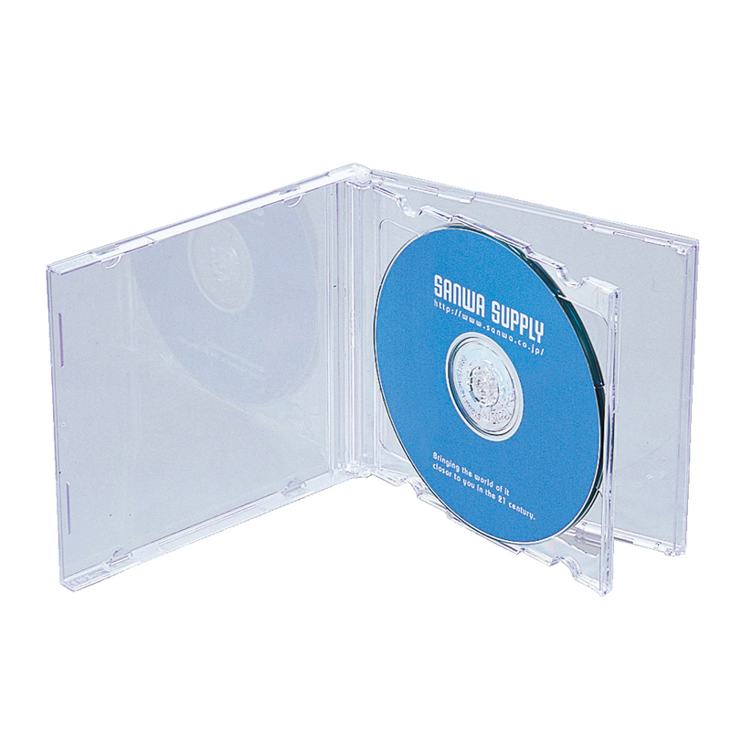 DVD・CDプラケース（2枚収納・クリア・2枚セット）FCD-2Lの販売商品
