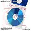 CD/DVD不織布ケース（ブルーレイディスク対応・収納ケース付き・25枚入り・クリア）